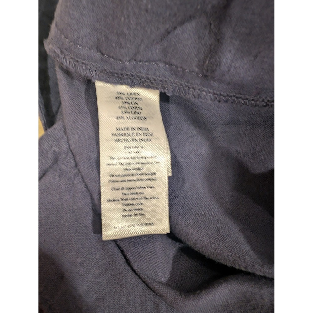 Faherty Brand Mens Navy Blue Linen Cotton Blend Shorts Size 30 Flat Front Chino - Picture 8 of 10